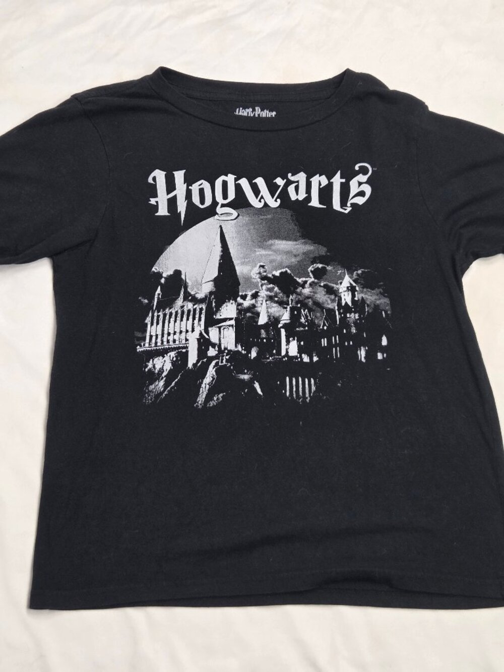 Harry Potter Hogwarts Castle Black T-Shirt Boys Size XL
